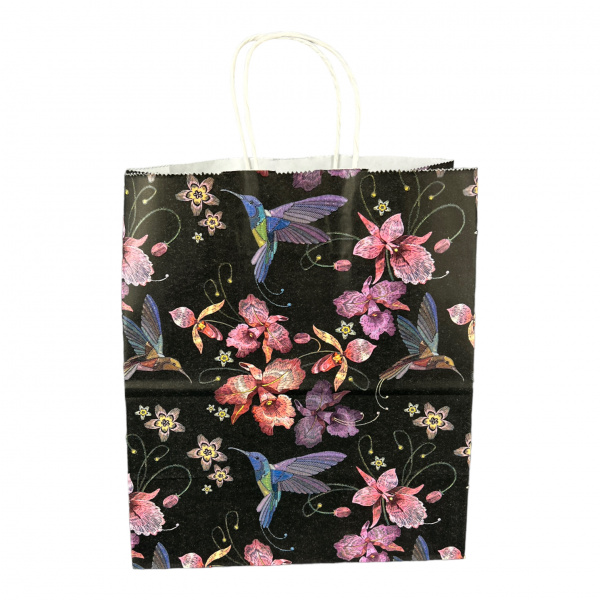 Пакет бумажный "Колибри" 250х220х120 крученые ручки 100 г/м2