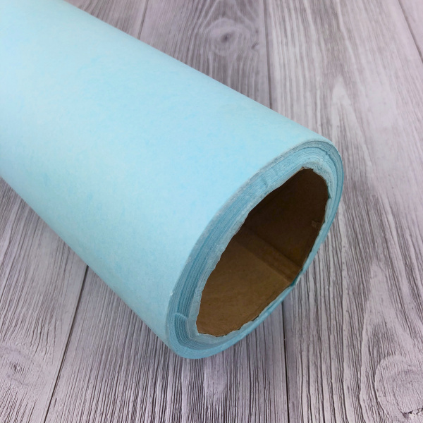 Бумага тишью в рулоне 50см х 143м (1,1 кг) голубой