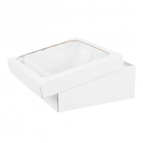 Коробка с окном 300 х 300 х 120 мм H10.0 белая, по 5 шт