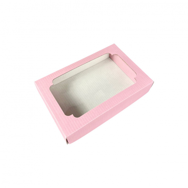 Коробка с окном 155 х 110 х 45 мм H1.2 розовый, по 5 шт