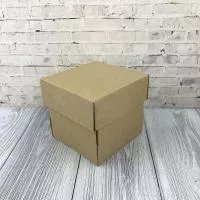 Коробка 100 х 100 х 100 мм "КУБ" крафт